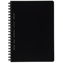 ソフトリングノート B6（182×128mm） 5mm方眼罫 70枚 黒 ス-SV447S5-D