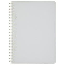 ソフトリングノート B6（182×128mm） 5mm方眼ドット罫 80枚 透明 ス-SV548WT-T
