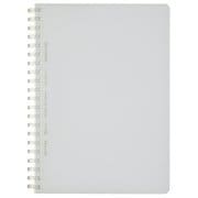 ソフトリングノート B6(182×128mm) 5mm方眼ドット罫 80枚 透明 ス-SV548WT-T
