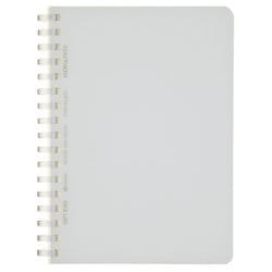 ソフトリングノート A6（148×105mm） 5mm方眼ドット罫 80枚 透明 ス-SV558WT-T