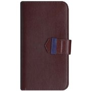 B06B955-A079-19 [Diary Case Leather (Dark Brown) for iPhone X]