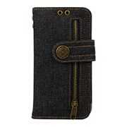 B06B959-A079-01 [Diary Case Denim (black) for iPhone X]
