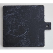 ハンドル付スクエアボード 23×20×1.5cm マーブルブラック 45209MO