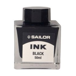 万年筆用ボトルインク 染料 50ml ブラック 13-1007-220