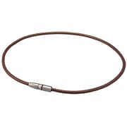 RAKUWA（ラクワ） 磁気チタンネックレス BULLET（バレット） 50mT アクアチタンX50 ブラウン/ゴールド 50cm [磁気アクセサリ 管理医療機器]