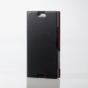 PD-SO02KPLFUBK [Xperia XZ1 Compact ソフトレザーカバー 薄型 磁石付 ブラック]