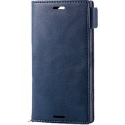 PD-SO02KPLFYNV [Xperia XZ1 Compact ソフトレザーカバー 磁石付 ネイビー]