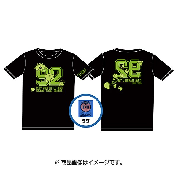 Nt 0112bk 星のカービィ ナンバリング Tシャツ ブラック Wl キャラクターグッズ