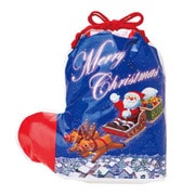 X'mas ラッピングバッグ サンタクロース/ソックス/青 3L 831255