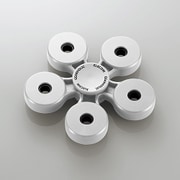 HT-HS5PNWH [ハンドスピナー 五枚羽 樹脂 長時間回転 ホワイト]