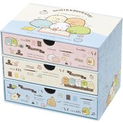 FB48501 すみっコぐらしのおべんきょう デスクチェスト ブルー [キャラクターグッズ]