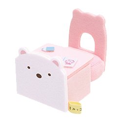 MX39501 すみっコぐらしのおべんきょう てのりぬいぐるみ しろくま [キャラクターグッズ]