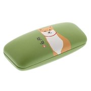 CW-832-134 おすわりしばたさん メガネケース グリーン [おすわりしばたさん メガネケース]