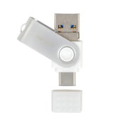 USB3.1(Gen1)対応 3in1 USBメモリー 64GB ホワイト GH-UF3TA64G-WH