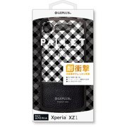 LP-XPXZ1HVCDFA [「PALLET Design」 Xperia XZ1用 ケース チェック柄 ブラック]