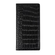 GZ11373Z1 [Xperia XZ1 手帳型ケース 本革 GAZE Vivid Croco Diary（ゲイズ ビビッドクロコダイアリー） ブラック]
