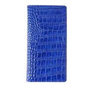 GZ11374Z1 [Xperia XZ1 手帳型ケース 本革 GAZE Vivid Croco Diary（ゲイズ ビビッドクロコダイアリー） コバルトブルー]
