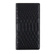 GZ11376Z1 [Xperia XZ1 手帳型 GAZE Matt Python Diary（ゲイズ マットパイソンダイアリー） ブラック]