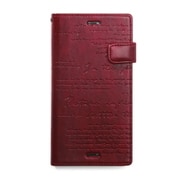Z11382Z1 [Xperia XZ1 手帳型ケース レタリングダイアリー ワイン]