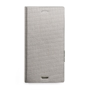 Z11384Z1 [Xperia XZ1 手帳型ケース メタリックダイアリー シルバー]