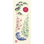 51661 [Kenema 注染手ぬぐい 縁起 松竹梅]