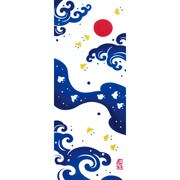 51636 [Kenema 注染手ぬぐい 縁起 波千鳥]
