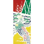 51507 [Kenema 注染手ぬぐい 縁起 祝い孔雀]