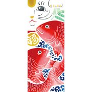 54412 [Kenema 注染手ぬぐい 縁起 目で鯛]