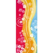 54425 [Kenema 注染手ぬぐい 花圃 紅川]