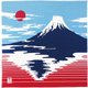 Kenema 手捺染大風呂敷 富士山 83453