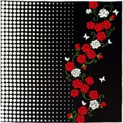 298831 [Kenema 手捺染大風呂敷 薔薇紅]