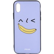 C-IPC8C10-03TV06 [エンボス加工 ハイブリットケース iPhone X Banana Expression Case ウインク]