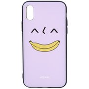 C-IPC8C10-03TV02 [エンボス加工 ハイブリットケース iPhone X Banana Expression Case スマイル]