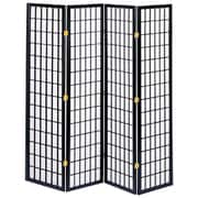 JP-M180-4(BK) [和風衝立4連]