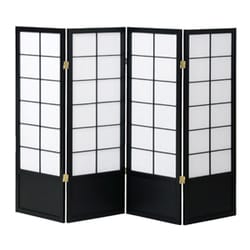和風衝立4連 JP-S120-4(BK)