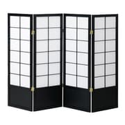JP-S120-4(BK) [和風衝立4連]