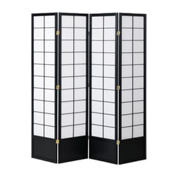和風衝立4連 JP-S180-4(BK)
