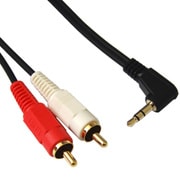 FCA-323S-L30 [オーディオケーブル L型3.5mmステレオミニプラグ-ピン(RCA)プラグ×2 3m]