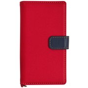 3645XZ1C [Xperia XZ1 Compact 手帳型ケース マグネット +COLOR レッド×ネイビー]