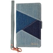 3650XZ1C [Xperia XZ1 Compact 手帳型ケース ハンドストラップ付き デニムパッチ1]