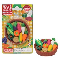 おもしろ消しゴム 野菜バスケット ER-BRI048