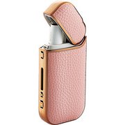 電子タバコアクセサリ iQOS(アイコス)用 レザーカバー ライトピンク×ピンクゴールド ET-IQUCMPNL