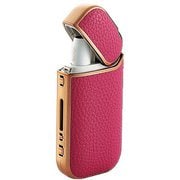 電子タバコアクセサリ iQOS(アイコス)用 レザーカバー ディープピンク×ピンクゴールド ET-IQUCMPND