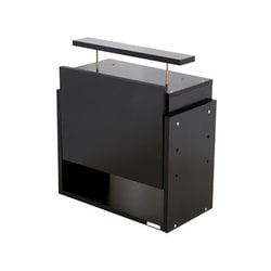 CR-T5529USBK [コレクションラック レギュラー ハイタイプ専用上置き ロータイプ 幅55cm×奥行29cm ブラック]