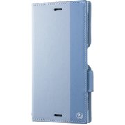 SB-SA62-SDFB/BL [Xperia XZ1 ケース Softbank SELECTION RILEGA Bicolor Stand Flip ライトブルー×ブルー]