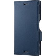 SB-SA62-LCDI/NV [Xperia XZ1 ケース Softbank SELECTION RILEGA Leather Flip ネイビー]