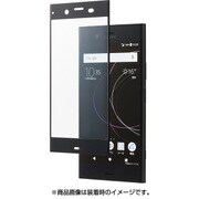SB-EF56-GASO/BK [Xperia XZ1 フレームカバー 液晶保護ガラス ブラック]