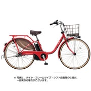 電動アシスト自転車 ビビ・スタイル 26型 16Ah 内装3段変速 ロイヤルレッド 2018年モデル BE-ELDS634R