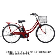 電動アシスト自転車 ティモ・W 26型 6.6Ah 内装3段変速 クラシカルレッド 2018年モデル BE-ELWD632R2