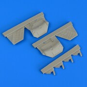 QIC48798 [1/48 レジン製ディティールアップパーツ F-22A 着陸装置カバー(ハセガワ用)]